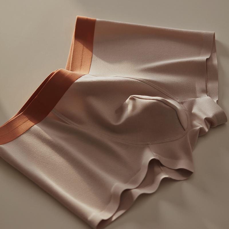 ボクサーパンツ メンズ モダール シームレス ミドルウエスト 配色 オールシーズン 快適な履き心地 通気性抜群 抗菌加工(x3)