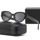 サングラス レディース UV400 紫外線カット 猫目サングラス レトロ アメリカン Y2K フルリム 個性的 高級感 PCレンズ PCフレーム 黒縁 グレーレンズ ドライブ 釣り アウトドア 旅行 サイクリング ファッション(x5)(4)