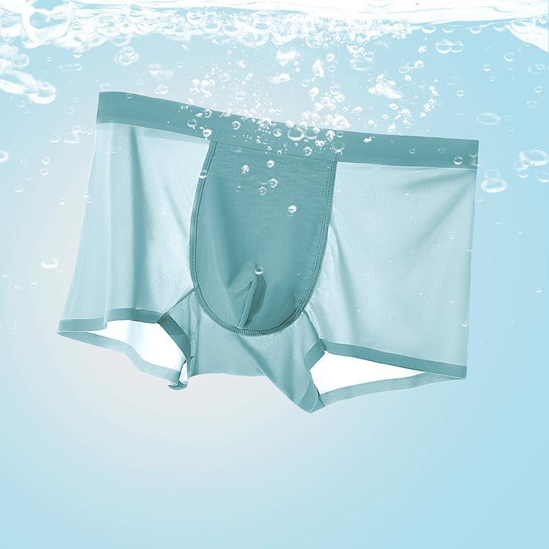 ボクサーパンツ メンズ 接触冷感 シームレス 速乾 通気性 抗菌 大きいサイズ 薄手 スポーツタイプ ミド..