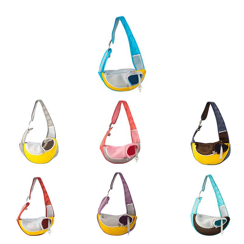 ペットキャリー 通気性 メッシュ生地 コットン リネン製 猫 犬用 旅行 お出かけ用 ポータブル 肩掛け 斜め掛け 柔らかい 軽量 15kgまで対応 全7色 多色展開