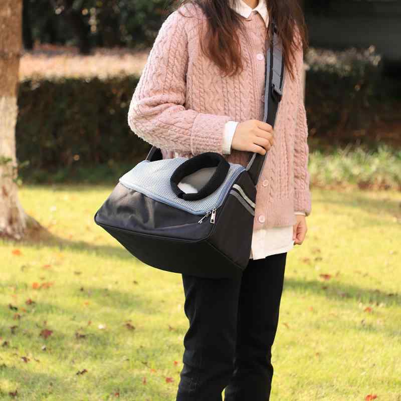 ペットキャリー 通気性抜群 軽量設計 持ち運び便利 肩掛け 斜め掛け 小型犬 子猫用 メッシュバッグ 多..