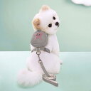 犬用ハーネス ベスト型 ドッグリュック付き お散歩リードセット 星柄 クマ柄 かわいい おしゃれ 多機能 軽量 反射材付き 小型犬 中型犬 大型犬 兼用 サイズ調整可能 ポリエステル製