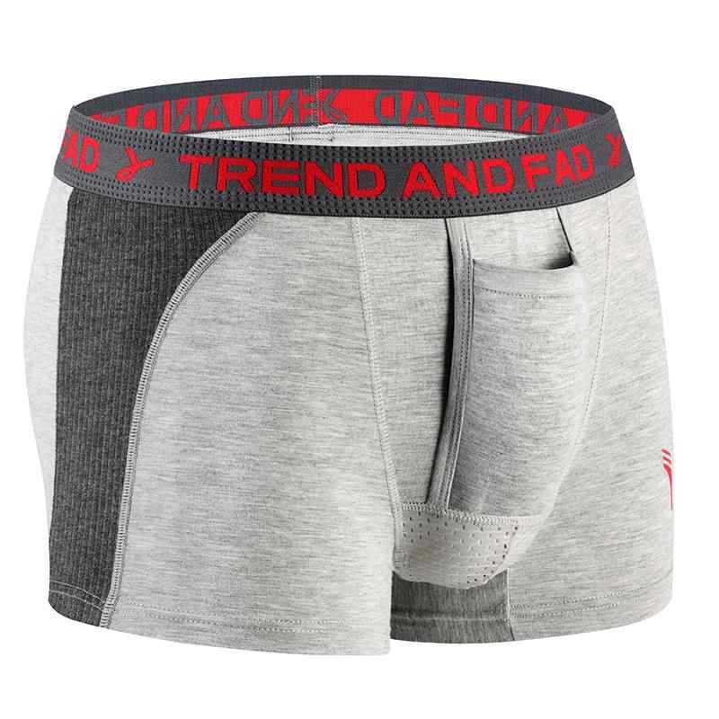 ボクサーパンツ メンズ 分離型 陰嚢分離 ポーチ付き モダール素材 通気性 吸汗速乾 快適フィット ミドルライズ オールシーズン 男性下着 インナー