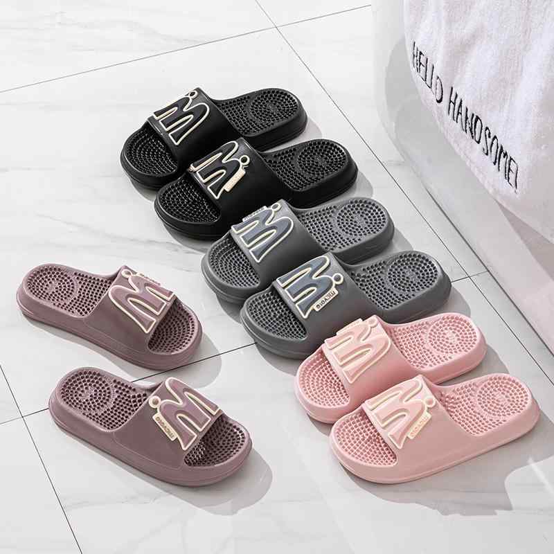 スリッパ レディース メンズ 接触冷感 足裏マッサージ 足つぼ EVA素材 室内履き ルームシューズ 浴室 ..