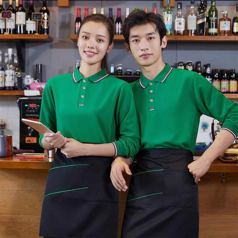 ポロシャツ メンズ 長袖 作業着 制服 ユニフォーム ビジネス オフィス ゆったり ルーズフィット 綿 コ..