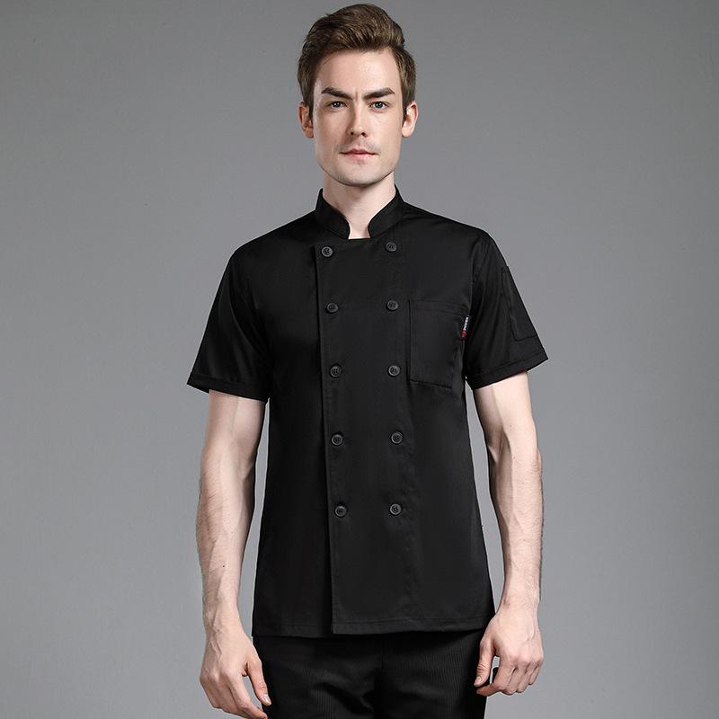 コックコート メンズ レディース 吸汗速乾 通気性 メッシュ 半袖 長袖 ホテル 厨房 飲食店 調理服 制服 春夏 綿混 ポリエステル 白 黒