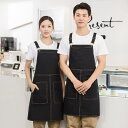 エプロン 男女兼用 キャンバス 吸湿速乾 綿混 ポリエステル 絵画作業 飲食店 カフェ ネイルサロン ユニフォーム ワークウェア 業務用 通年 多色展開