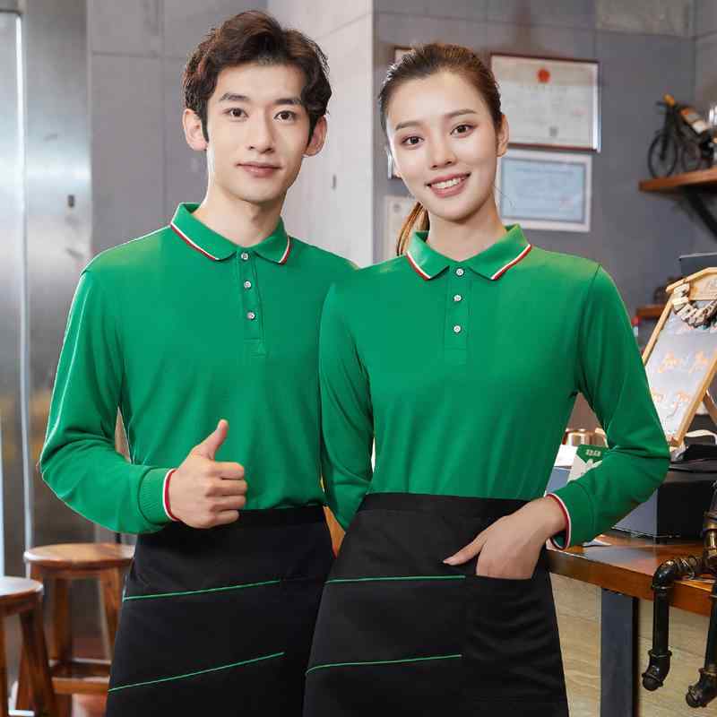 ポロシャツ 男女兼用 吸汗速乾 長袖 半袖 飲食店 サービス業 スタッフ ユニフォーム 制服 デリバリー カフェ レストラン スーパー ボランティア イベント 作業服 綿混 ポリエステル オールシーズン