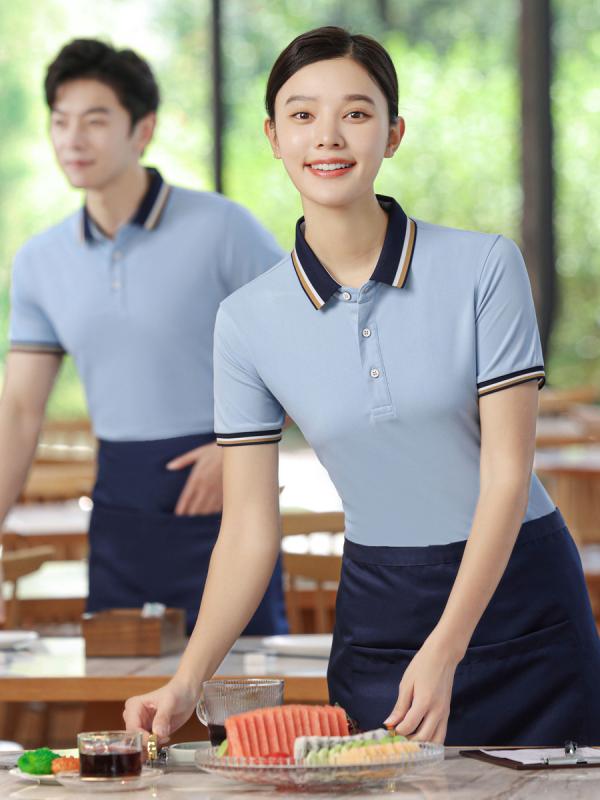 ポロシャツ メンズ 接触冷感 吸汗速乾 通気性 半袖 襟付き 作業着 ユニフォーム 飲食店 サービス業 業務用 制服 クールビズ 春夏 涼しい 綿混