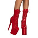 ブーツ レディース 20cm超ハイヒール 厚底 ピンヒール 合成皮革 ポールダンス ロングブーツ ステージ ナイトクラブ 衣装 欧米風 大きいサイズ