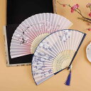 扇子 レディース 中国風 かわいい 軽量 竹製 折りたたみ ダンス 浴衣 夏祭り 花火大会 花柄 蝶柄