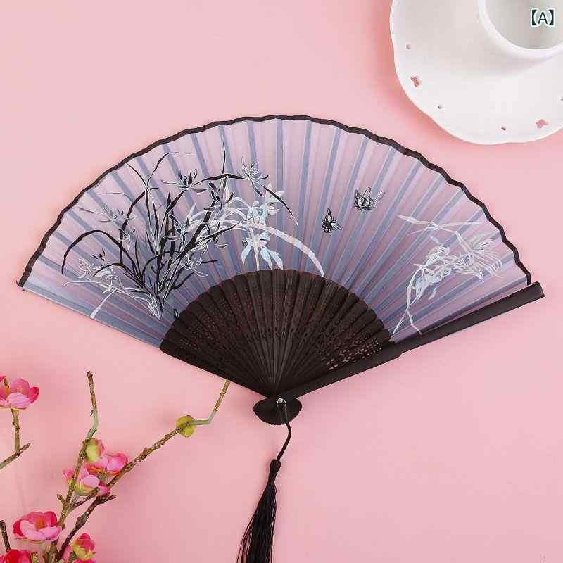 扇子 レディース 中国風 かわいい 軽量 竹製 折りたたみ ダンス 浴衣 夏祭り 花火大会 花柄 蝶柄