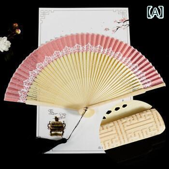 扇子 レディース 絹製 手作り 竹製 夏用 中国風 レトロモダン チャイナドレス 浴衣 祭り 着物 舞踊 ダンス小道具 携帯 コンパクト 折りたたみ扇