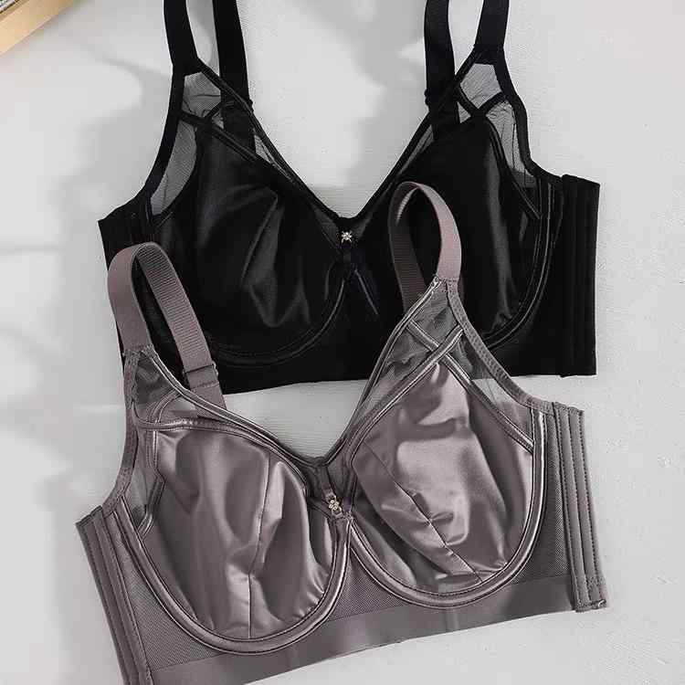 ブラジャー レディース 寄せ上げ 上向きバストアップ 副乳カバー サイドすっきり 超薄型 ソフトワイヤー 3/4カップ 美背デザイン シームレス 通気性 快適 体型補整 細見え 高級感(4.0)