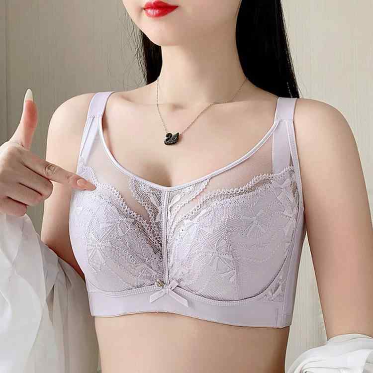 ブラジャー レディース ミニマイザー フルカップ ソフトワイヤー 薄手 春夏 脇高 補正 寄せ上げ 垂れ防..