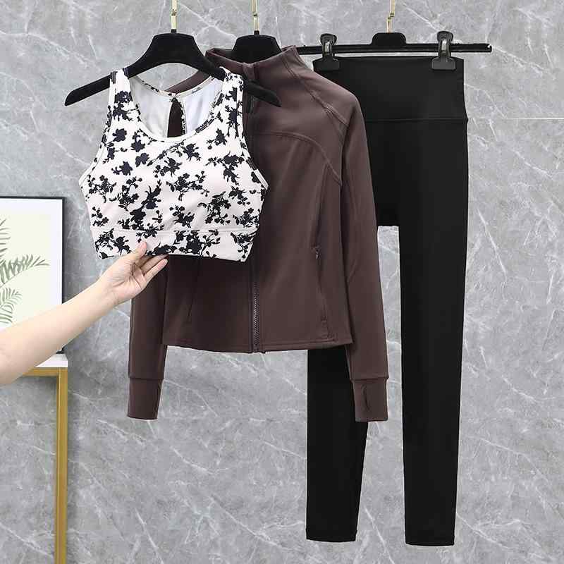 ヨガウェア レディース 春夏 カップ付きブラ ハイウエスト ヒップアップ レギンス スポーツウェア 2点セット 速乾 ストレッチ 通気性 ジム フィットネス