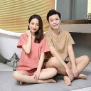 バスローブ 男女兼用 プルオーバー 綿麻 中厚手 半袖 シンプル 温浴施設 業務用 サウナ マッサージ エステ 施術着 足湯 ルームウェア ガウン(x3)