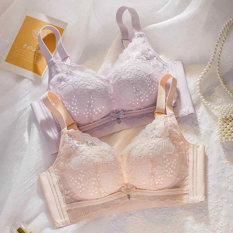 ブラジャー レディース バストを小さく見せる 脇肉スッキリ 寄せ上げ 補正ブラ 超薄手 通気性 メッシュカップ 春夏