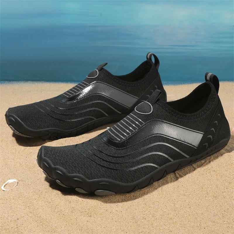 ウォーターシューズ 男女兼用 ユニセックス 速乾 水陸両用 マリン ビーチ スリッポン 通気性 排水機能付き ゴム底 渓流 釣り 登山 フィットネス スポーツ ...