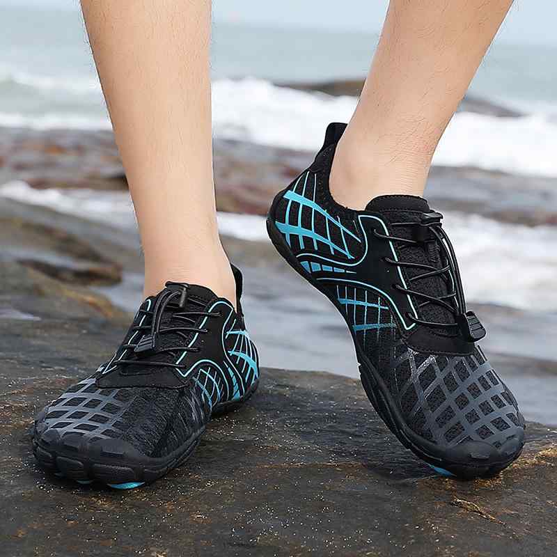 ウォーターシューズ 男女兼用 5本指 水陸両用 速乾 軽量 滑り止め メッシュ素材 耐久性 マリンスポーツ アウトドア レジャー ビーチ 川遊び 登山 サイクリ...