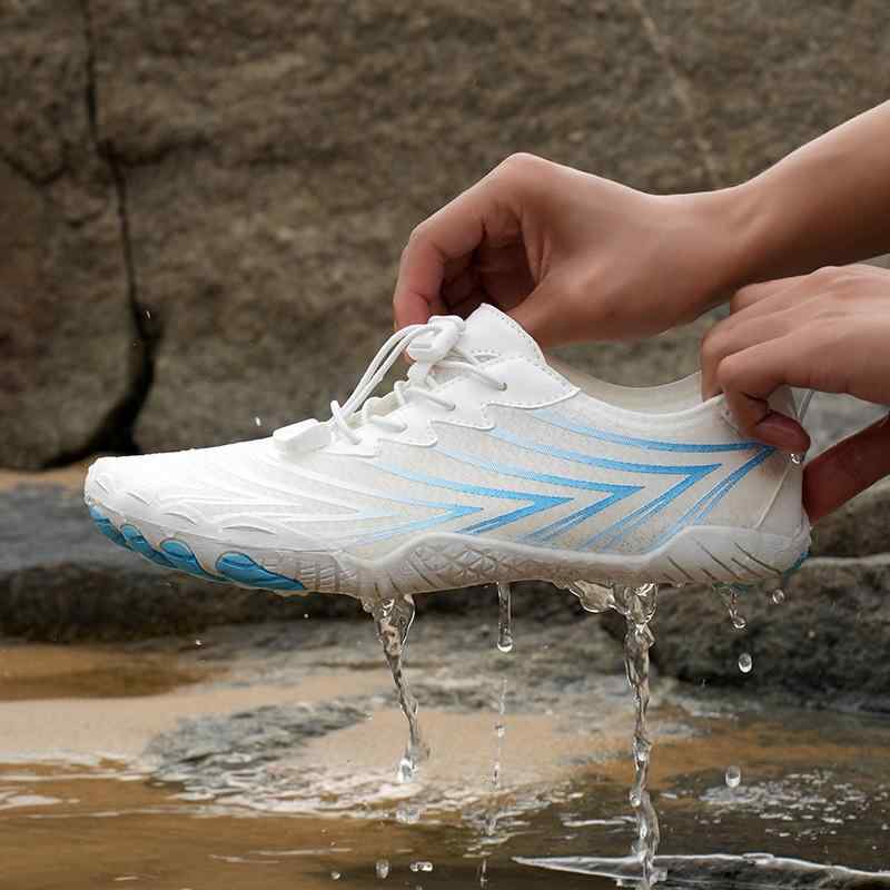 溯渓シューズ 男女兼用 防滑 耐摩耗性 軽量 速乾 水陸両用 多機能 アウトドア キャンプ 釣り 沢登り 川遊び ウォーターシューズ メッシュ ゴム底 スリッポ...