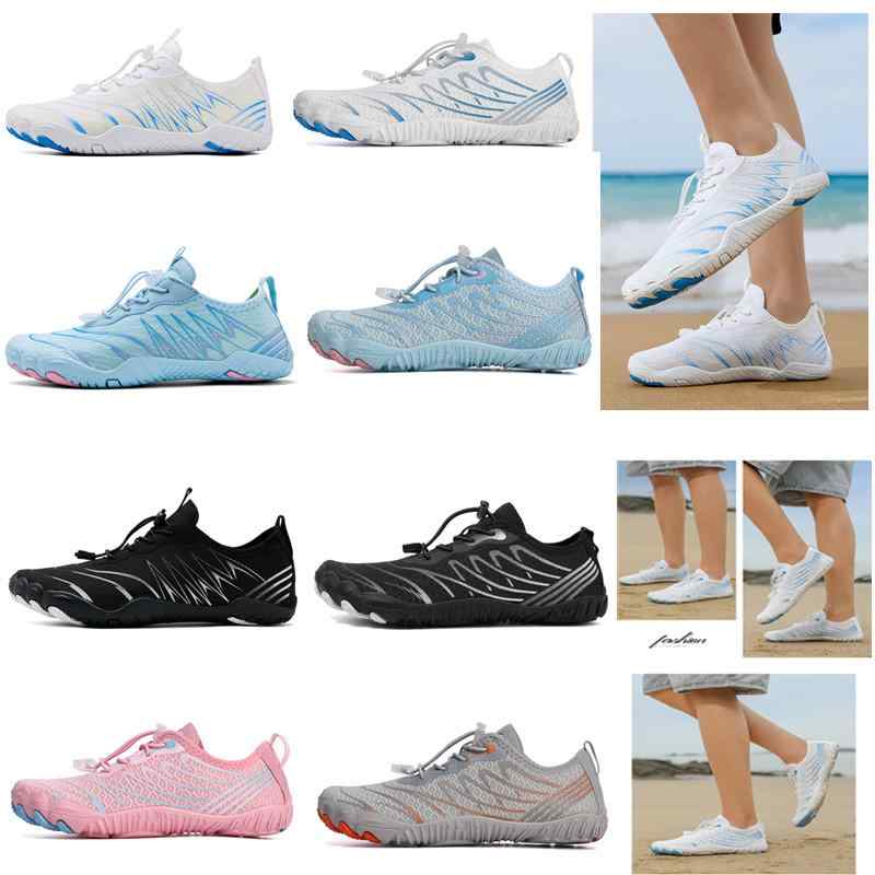 ウォーターシューズ ユニセックス 滑り止め 耐摩耗 通気性 速乾 素足感覚 水陸両用 アウトドア 釣り フィットネス ジム スイミング 軽量 メッシュ ゴム底 ...