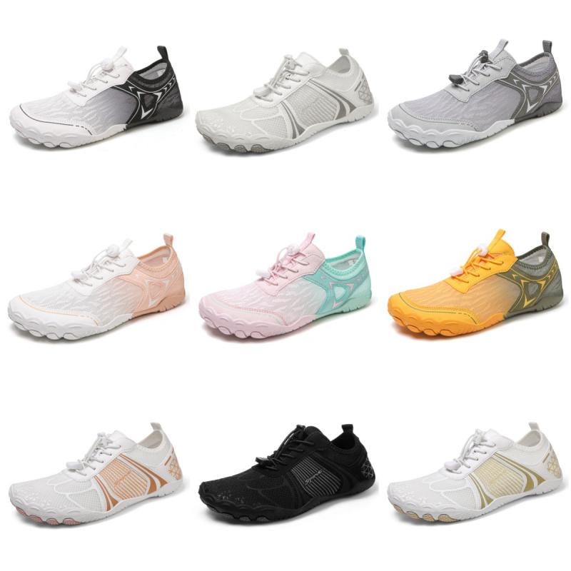 マリンシューズ ユニセックス 男女兼用 滑り止め 通気性 水陸両用 軽量 足元保護 アウトドア ビーチ スイム 渓流 レジャー カジュアル メッシュ ライクラ素...