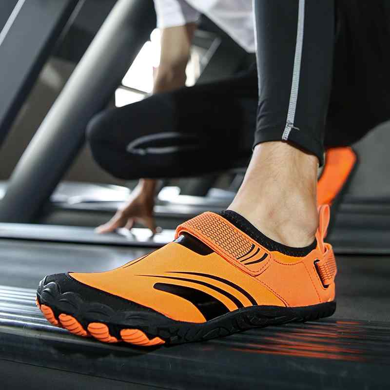 沢登りシューズ ユニセックス 滑り止め 静音設計 軟底 クッション性 室内フィットネス 縄跳び ルームランニング 水陸両用 アクアシューズ 面ファスナー ローカ...