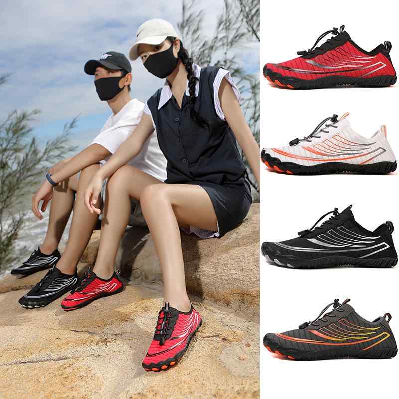 ウォーターシューズ 男女兼用 速乾 通気性 軽量 滑り止め アウトドア トレッキング 登山 フィットネス キャンプ 釣り マリンシューズ 沢登り メッシュ ロー...