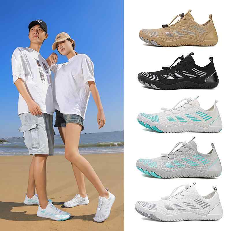 アクアシューズ メンズ 軽量 滑り止め 耐摩耗 五本指 アウトドア ビーチ 水陸両用 沢登り スイミング 登山 クライミング フィットネス オールシーズン