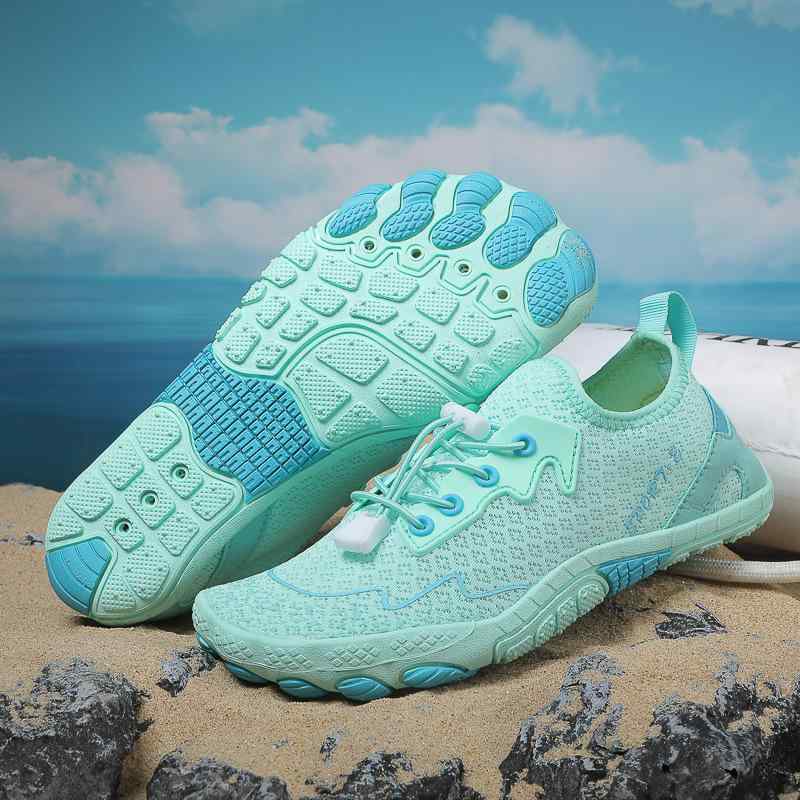 ウォーターシューズ メンズ 男女兼用 5本指 速乾性 通気性 天然ゴム底 滑り止め マリン 渓流 ビーチ アウトドア アクアフィットネス 軽量 ローカット スリ...