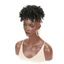 ヘアピース レディース つむじ 頭頂部用 ドレッド ショートカール 部分ウィッグ 自然な欧米風スタイル 薄毛隠し ボリュームアップ 耐熱ファイバー