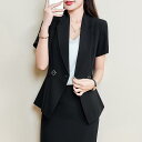 ブレザー レディース 大きいサイズ ゆったり 春夏 オフィス 通勤 ビジネス 無地 薄手 軽量 七分袖 シワになりにくい イージーケア 上品 きれいめ ストレッ...