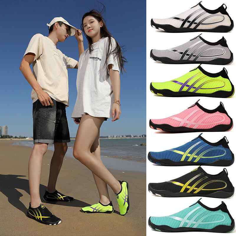 マリンシューズ 男女兼用 カップル 親子 速乾 通気性 軽量 滑り止め メッシュ素材 水陸両用 サーフィン 渓流 海 川 ビーチ プール 水泳 ダイビング アウ...