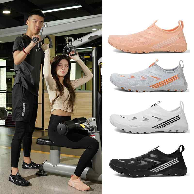 水陸両用シューズ ユニセックス 滑り止め メッシュ ラバーソール アウトドア 渓流 沢登り ビーチ スイム ラフティング ジム ヨガ フィットネス トレーニング...