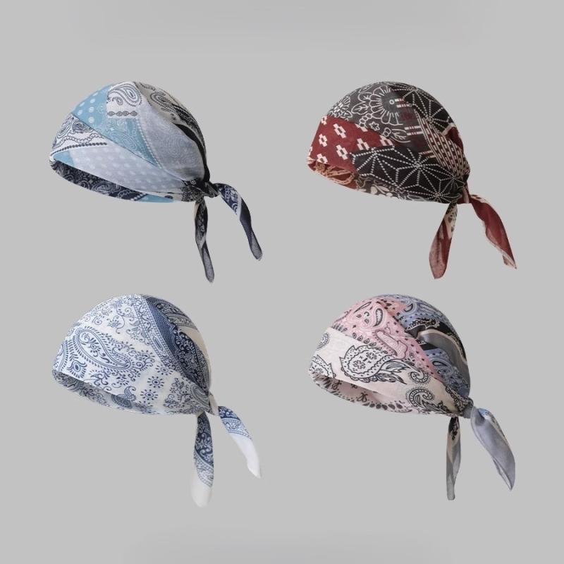 バンダナ レディース レトロ 欧米風 ペイズリー柄 Y2K ストリート ヒップホップ 綿 コットン素材 ヘア..