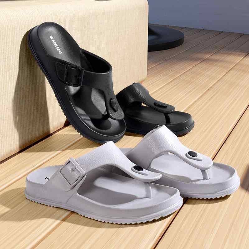 ビーチサンダル メンズ 滑り止め EVAソール 通気性 耐摩耗性 軽量 カジュアル 無地 おしゃれ アウトド..