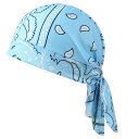 バンダナキャップ 男女兼用 オールシーズン対応 通気性抜群 速乾性 ポリエステル素材 ペイズリー柄 日よけ 紫外線対策 スポーツ アウトドア ランニング サイクリング ワークアウト用 ヘッドウェア