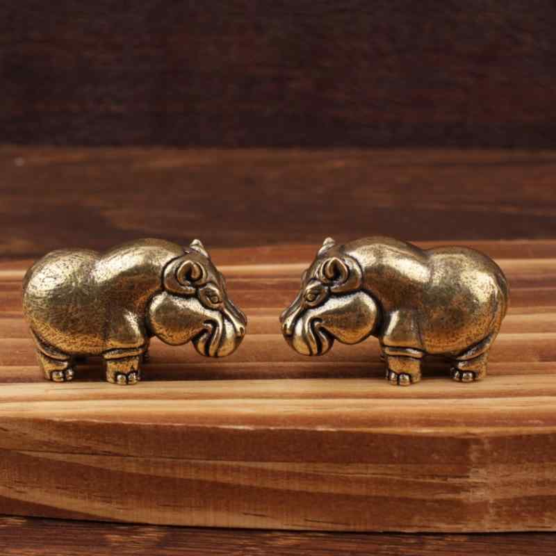 カバ　河馬　金属　彫像　オブジェ　置物　インテリア　工芸品　美術品　A1298 楽天市場】上向き子どもカバ(中) 置物 フィギュア オブジェ 村中