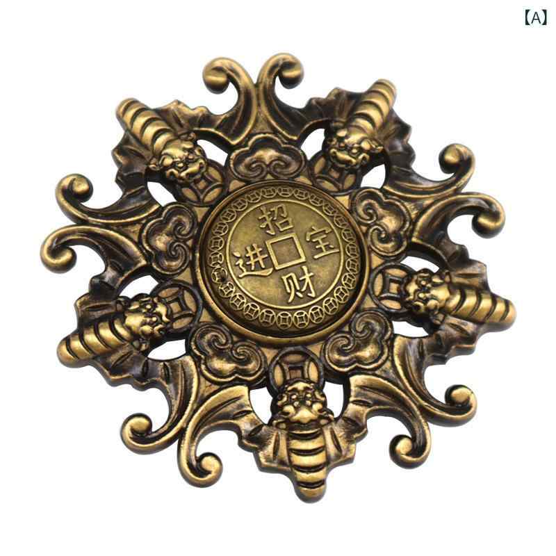 置物 真鍮製 回転 こうもり ミニチュア 開運 五福招来 ラッキーアイテム 縁起物 携帯用 ペンダントトッ..