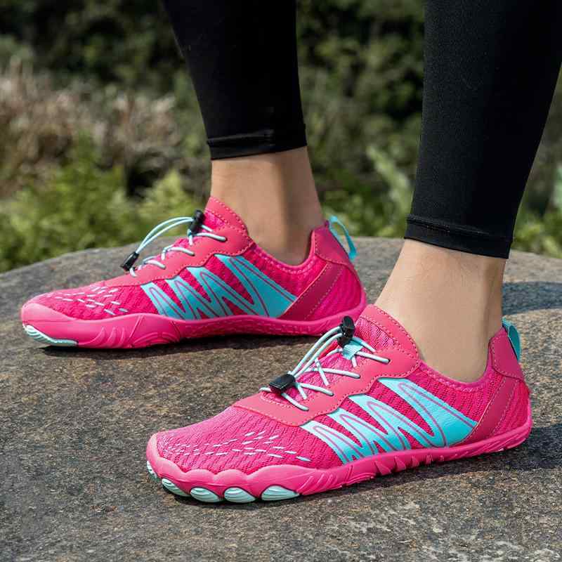 ウォーターシューズ 男女兼用 通気性 速乾 滑り止め 軽量 水陸両用 アウトドア レジャー スイム ビーチ 川遊び 海水浴 プール フィットネス ヨガ 登山 キ...