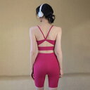 スポーツブラ レディース 高サポート 揺れ防止 美背デザイン 通気性 取り外し可能パッド入り ヨガ ピラティス トレーニング ジム ランニング 春夏