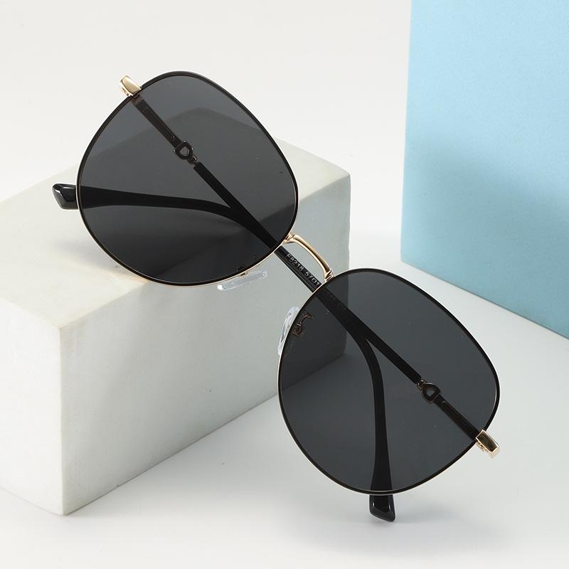 サングラス レディース おしゃれ 偏光 UVカット TACレンズ 運転 ドライブ アウトドア レジャー 釣り サイクリング 日よけ対策 ラウンド型 メタルフレーム(x2)