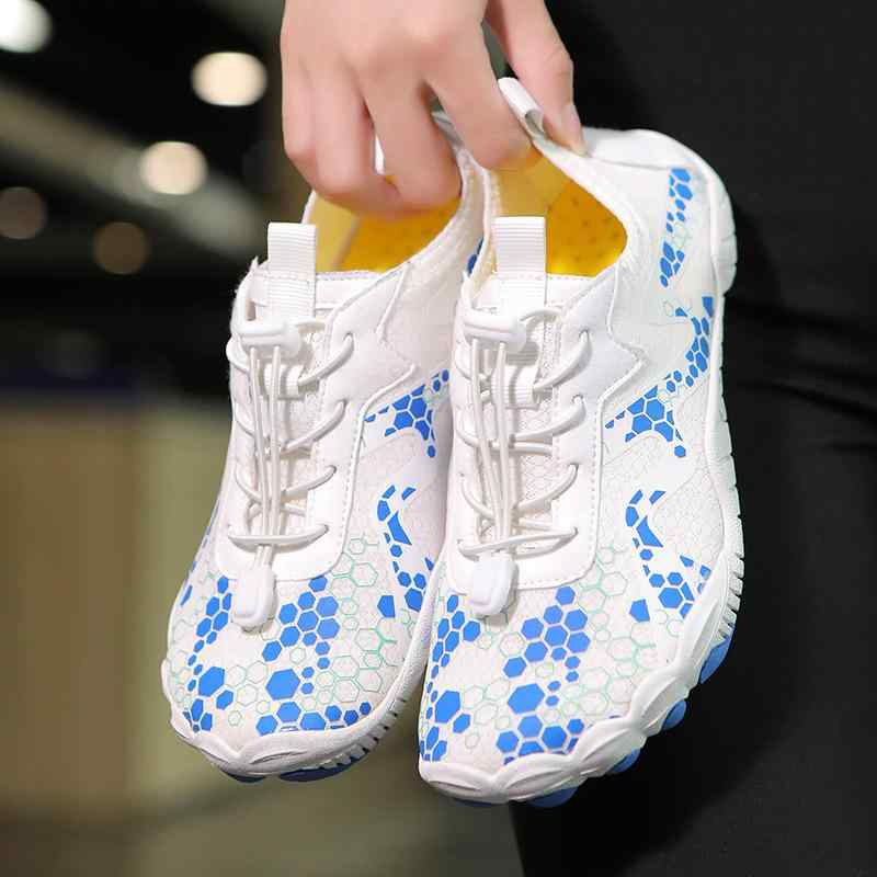 マリンシューズ 五本指 滑り止め 速乾 通気性 ストレッチ素材 男女兼用 カップル アウトドア ビーチ 渓流 トレッキング フィットネススポーツ向け(x2)