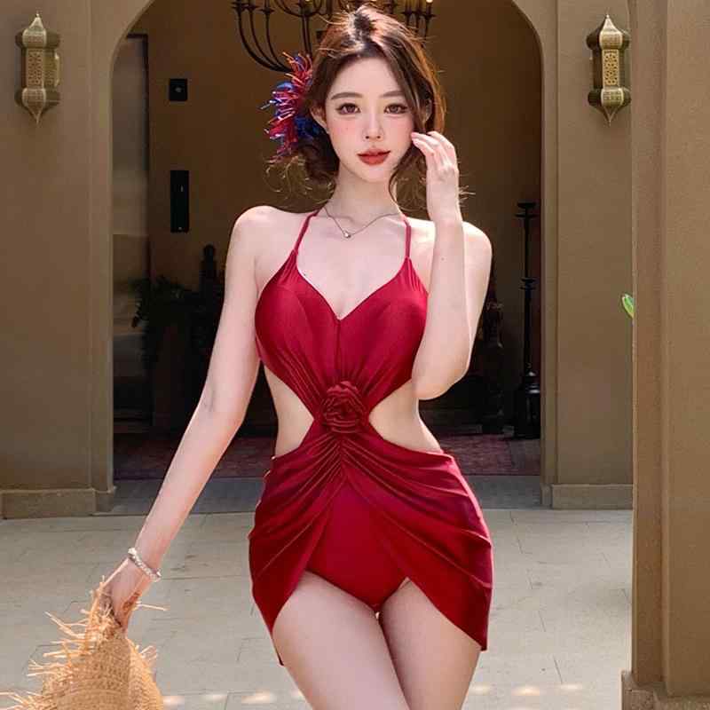 ワンピース水着 レディース 速乾 高伸縮 フレンチスタイル ミルクホワイト 高級感 エレガント カットア..