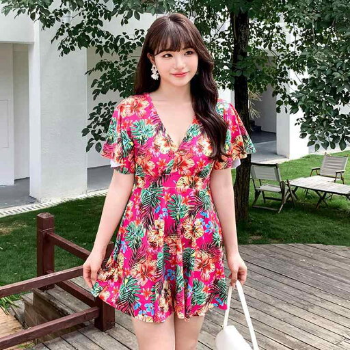 ワンピース水着 レディース 大きいサイズ ぽっちゃりさん ママ 体型カバー お腹カバー 花柄プリント 温泉 プール 海水浴 リゾート 速乾性 伸縮性 耐久性 ノンワイヤー カップ付き(x2) ワンピース水着 レディース 大きいサイズ ぽっちゃりさん ママ 体型カバー お腹カバー 花柄プリント 温泉 プール 海水浴 リゾート 速乾性 伸縮性 耐久性 ノンワイヤー カップ付き(x2)