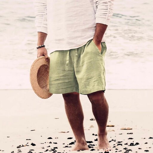 ハーフパンツ メンズ 無地 ゆったり リラックス ストレート 綿麻素材 カジュアル 夏用 吸湿速乾 通気性 スポーツ 半ズボン ルームウェア 多色展開