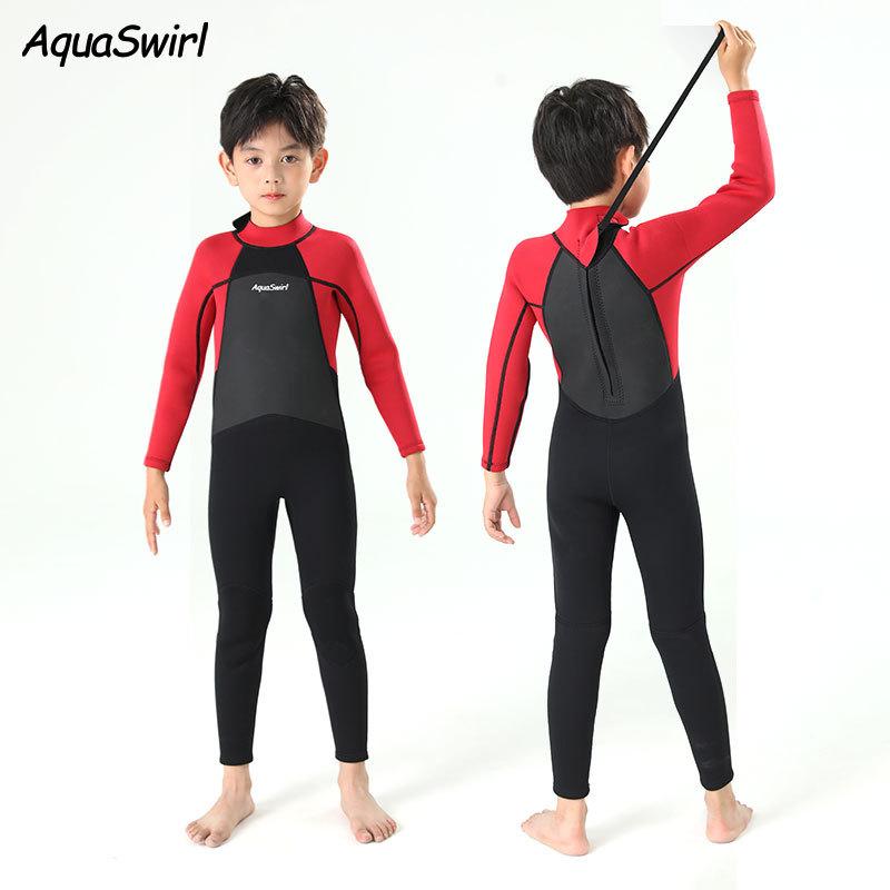 水着 キッズ 男の子 女の子 男女兼用 長袖 UVカット 速乾 ラッシュガード 連体 夏用 スイムウェア ネオプレン素材 紫外線対策 オールインワン プール 海水浴 アウトドア