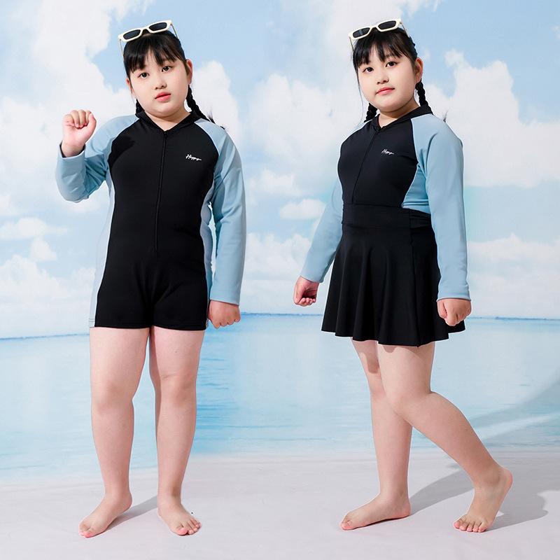 水着 女の子 ジュニア ぽっちゃり 体型カバー ワンピース 大きいサイズ ゆったり スカート付き UVカット 温泉 プール ビーチ 親子コーデ かわいい
