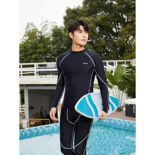 水着 メンズ 男性用 長袖 ロングパンツ セパレート ラッシュガード UVカット 速乾 通気性 プール ビーチ 温泉 スイムウェア 上下セット 水着 メンズ 男性用 長袖 ロングパンツ セパレート ラッシュガード UVカット 速乾 通気性 プール ビーチ 温泉 スイムウェア 上下セット